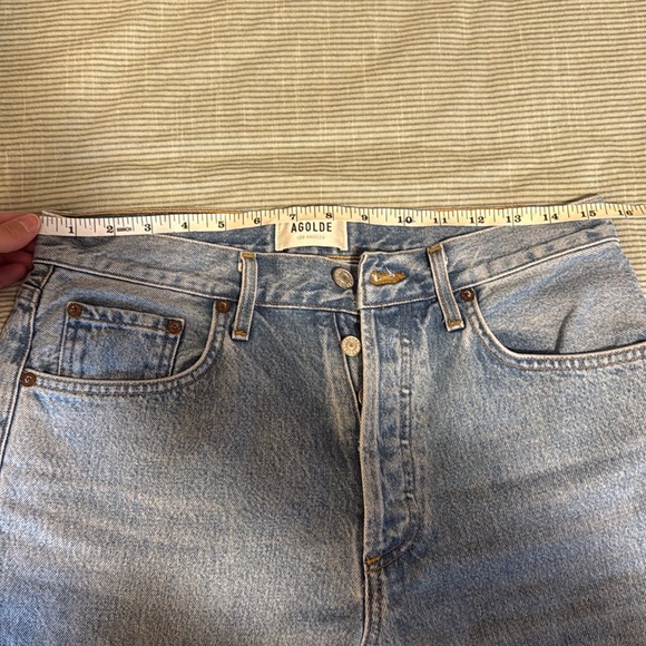 Agolde Lana Mid Rise Straight Slice - Picture 10 of 13